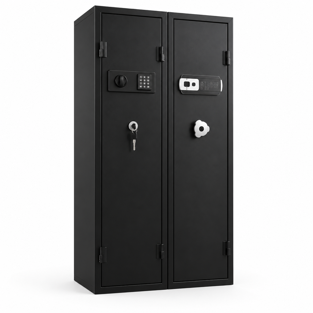 Armoire de sécurité connectée en acier inoxydable ValSafe — vue produit 1